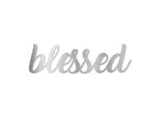 Load image into Gallery viewer, Blessed Metal Art Sign Lettering
