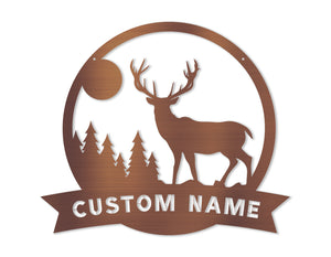 Deer In The Wild Monogram