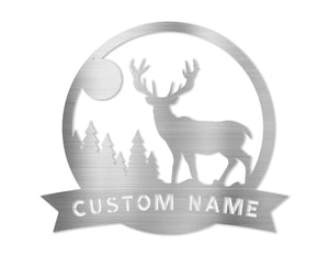 Deer In The Wild Monogram