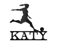 Load image into Gallery viewer, Soccer Female Player w/ Name
