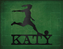 Load image into Gallery viewer, Soccer Female Player w/ Name
