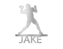 Load image into Gallery viewer, Football Quarterback w/ Name
