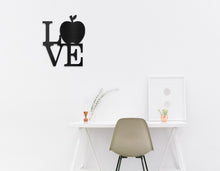 Load image into Gallery viewer, Love Apple Metal Art Sign
