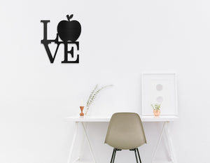 Love Apple Metal Art Sign