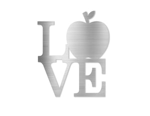 Love Apple Metal Art Sign