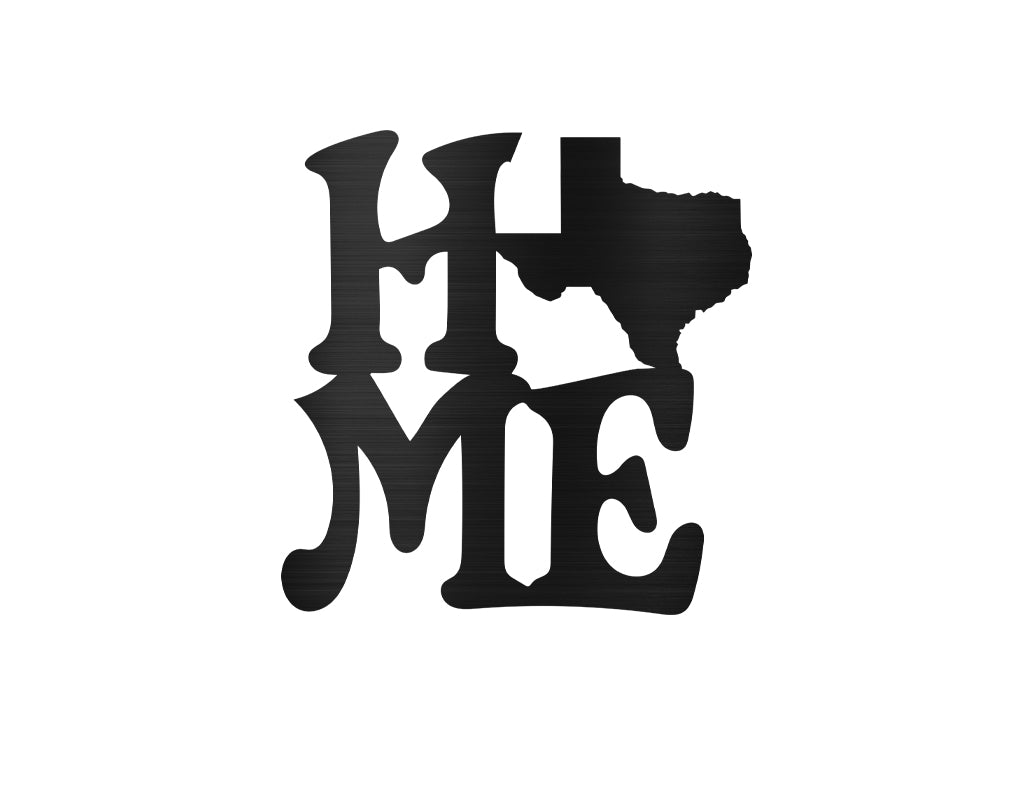 Texas Home Metal Art Sign