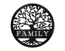 Load image into Gallery viewer, Family Tree Metal Art Sign
