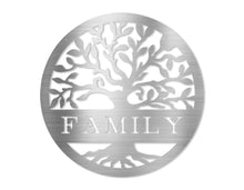 Load image into Gallery viewer, Family Tree Metal Art Sign
