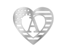 Load image into Gallery viewer, USA Heart Letter Monogram
